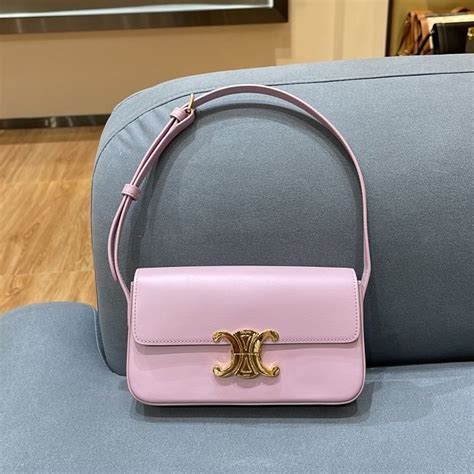 celine pink bag triomphe|celine shoulder bag triomphe.